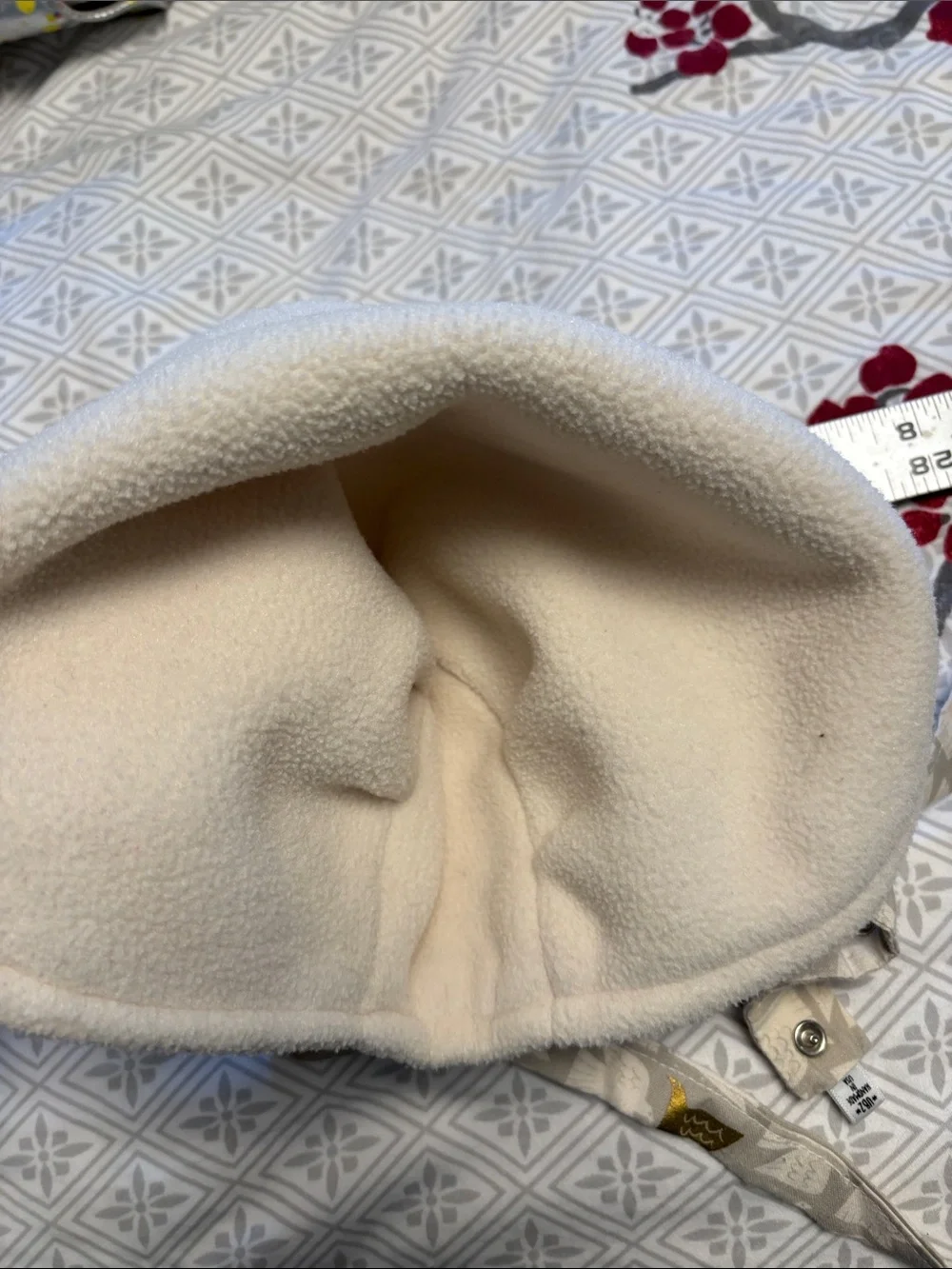 Urban baby bonnet fleece lined winter bonnet size 6mos w matching mittens